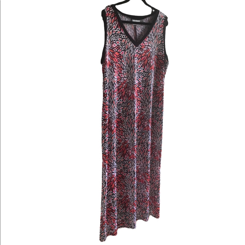Avenue 18/20 stained glass sleeveless maxi dress